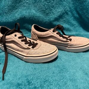 Vans Kids Gray and Black Sneakers